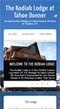 Mobile Screenshot of kodiaklodgetahoe.com